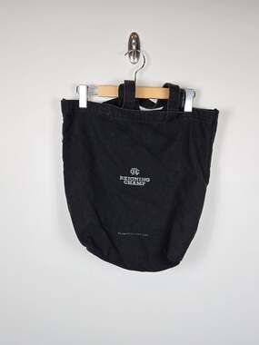 Reigning Champ Black Cotton Canvas Tote Bag Logo Minimalist Streetwear Canada
